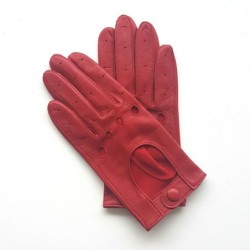 Gants en Cuir d'Agneau Rouge Audrey Non Doublés.
