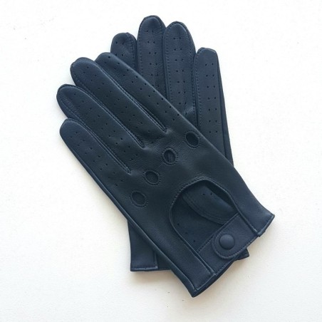 Gants en Cuir d'Agneau Navy Ayrton Non Doublés.