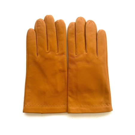Gants en Cuir d'Agneau Maïs Raphaël Doublés Soie.