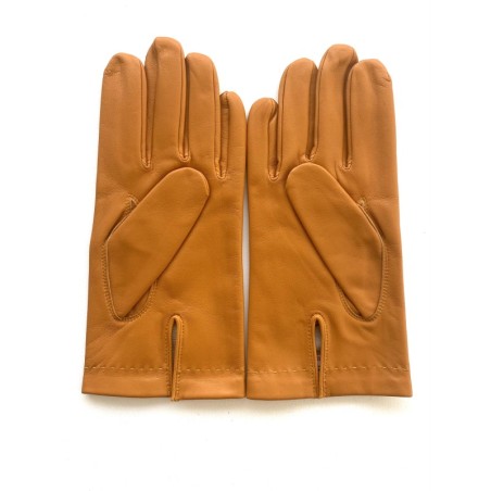 Gants en Cuir d'Agneau Maïs Raphaël Doublés Soie.