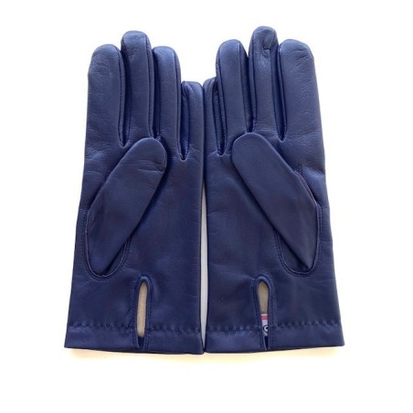 Gants en Cuir d'Agneau Myrtille Henri Doublure Soie.