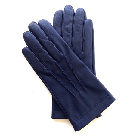 Gants en Cuir d'Agneau Myrtille Henri Doublure Soie.