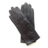 Gants en Cuir d'Agneau Marron Maria Doublés Cachemire.