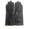 Gants en Cuir d'Agneau Marron Maria Doublés Cachemire.