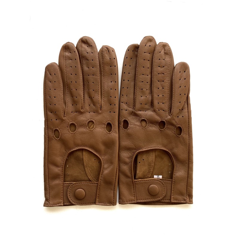 Gants en Cuir d'Agneau Biscuit  Ayrton Non Doublés.