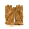 Gants en Cuir d'Agneau Lainé Chesnut Boris.