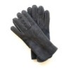 Gants en Cuir d'Agneau Lainé Gris Igor