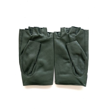 Mitaines en Cuir d'Agneau Evergreen Pilote Non Doublées.