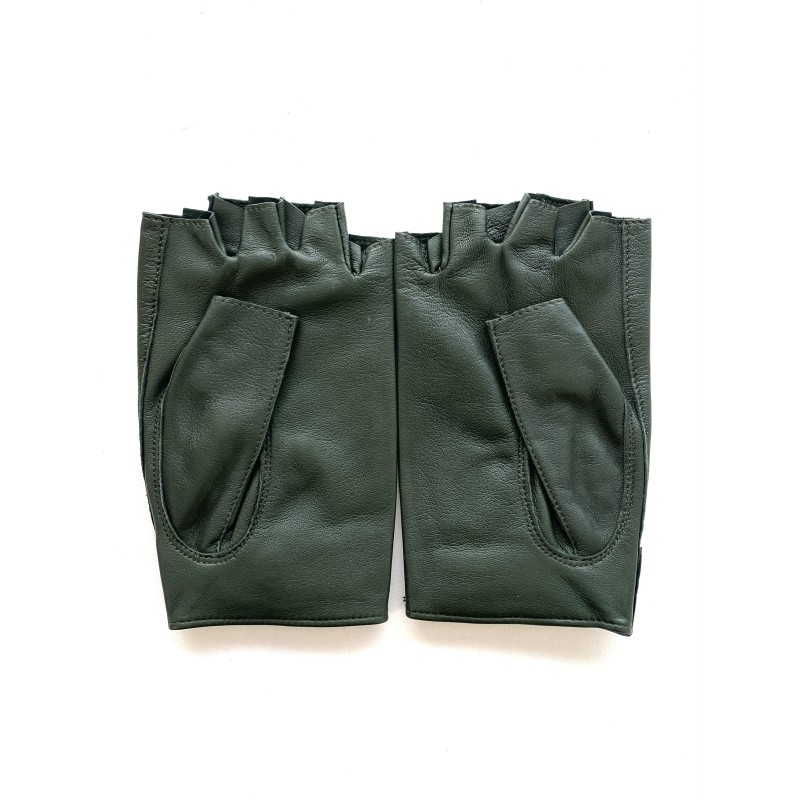 Mitaines en Cuir d'Agneau Evergreen Pilote Non Doublées.