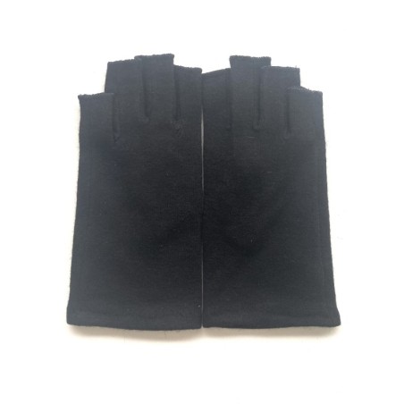 Mitaines en Laine et Acrylique Noires Loucia.