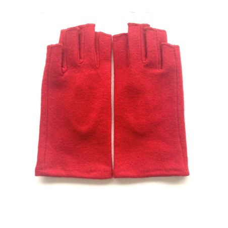 Mitaines en Laine et Acrylique Rouges Loucia.