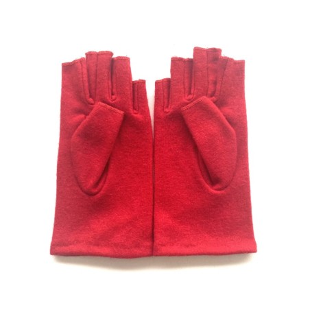 Mitaines en Laine et Acrylique Rouges Loucia.
