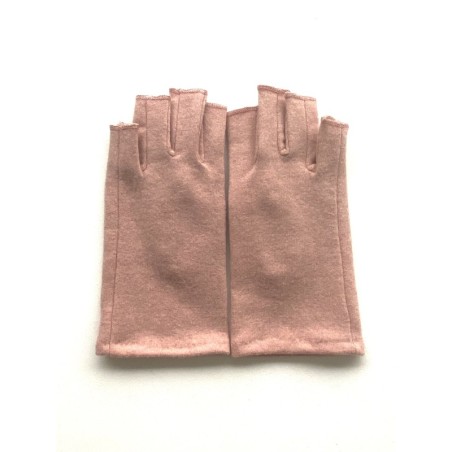 Mitaines en Laine et Acrylique Rose Loucia.