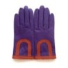 Gants en Cuir d'Agneau Améthyste Orange Suzana Doublés Soie.