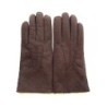 Gants en Cuir d'Agneau Lainé Chocolat Jivago.
