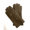Gants en Cuir d'Agneau Lainé Marron Jivago.