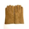 Gants en Cuir d'Agneau Lainé Chesnut Jivago.