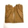 Gants en Cuir d'Agneau Lainé Chesnut Jivago.