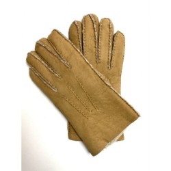 Gants en Cuir d'Agneau Lainé Naturel Jivago.