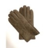Gants en Cuir d'Agneau Lainé Taupe Jivago.