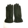 Gants en Cuir d'Agneau Lainé Vert Oksana.