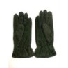 Gants en Cuir d'Agneau Lainé Vert Oksana.