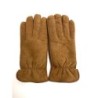 Gants en Cuir d'Agneau Lainé Caramel Marko.