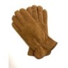Gants en Cuir d'Agneau Lainé Caramel Marko.