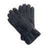 Gants en Cuir d'Agneau Lainé Noir Marko.