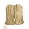 Gants en Cuir d'Agneau Lainé Beige Marko.