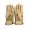 Gants en Cuir d'Agneau Lainé Beige Marko.
