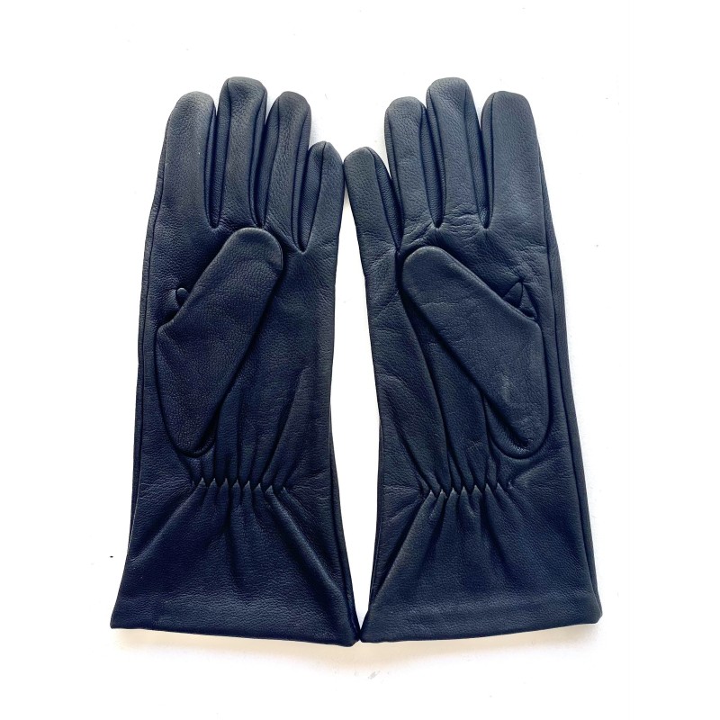 Gants en Cuir de Chèvre Resist Noir Star Scooter Doublés Cachemire