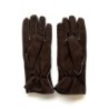 Gants en Cuir d'Agneau Lainé Marron Igor