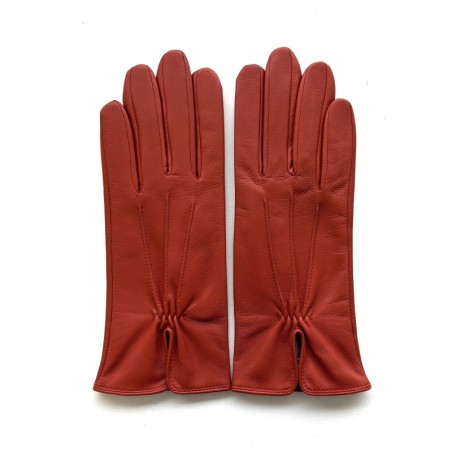 Gants en Cuir d'Agneau Chilly Julie Doublés Soie.
