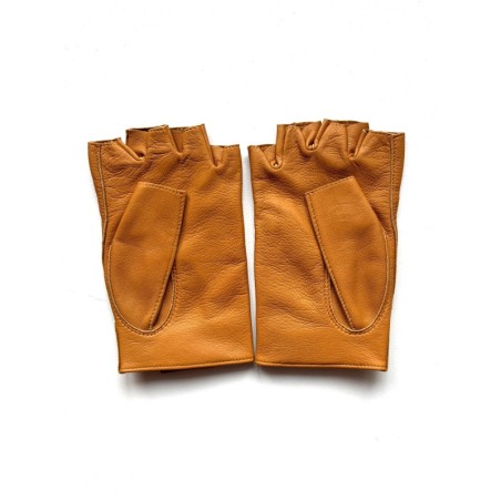 Mitaines en Cuir d'Agneau Cork Pilote Non Doublées.