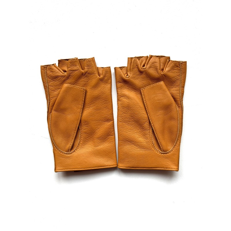 Mitaines en Cuir d'Agneau Cork Pilote Non Doublées.