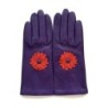 Gants en Cuir d'Agneau Améthyste Orange Rosa Doublés Soie.