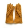 Gants en Cuir d'Agneau Lainé Jaune Anastasia.
