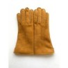 Gants en Cuir d'Agneau Lainé Jaune Anastasia.