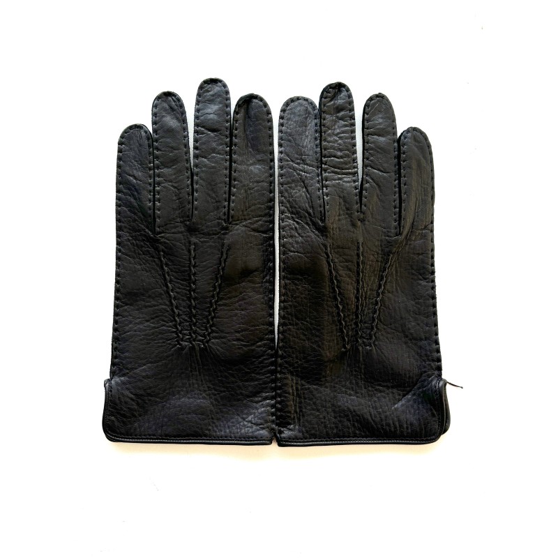 Gants en Cuir de Cerf Noir Argyll Non Doublés.