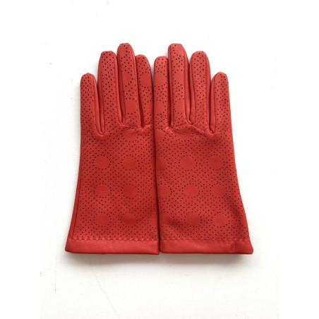 Gants en Cuir d'Agneau Capucine Lina Doublés Soie.