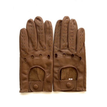 Gants de conduite homme "Ayrton" cuir d’agneau non doublés artisanaux