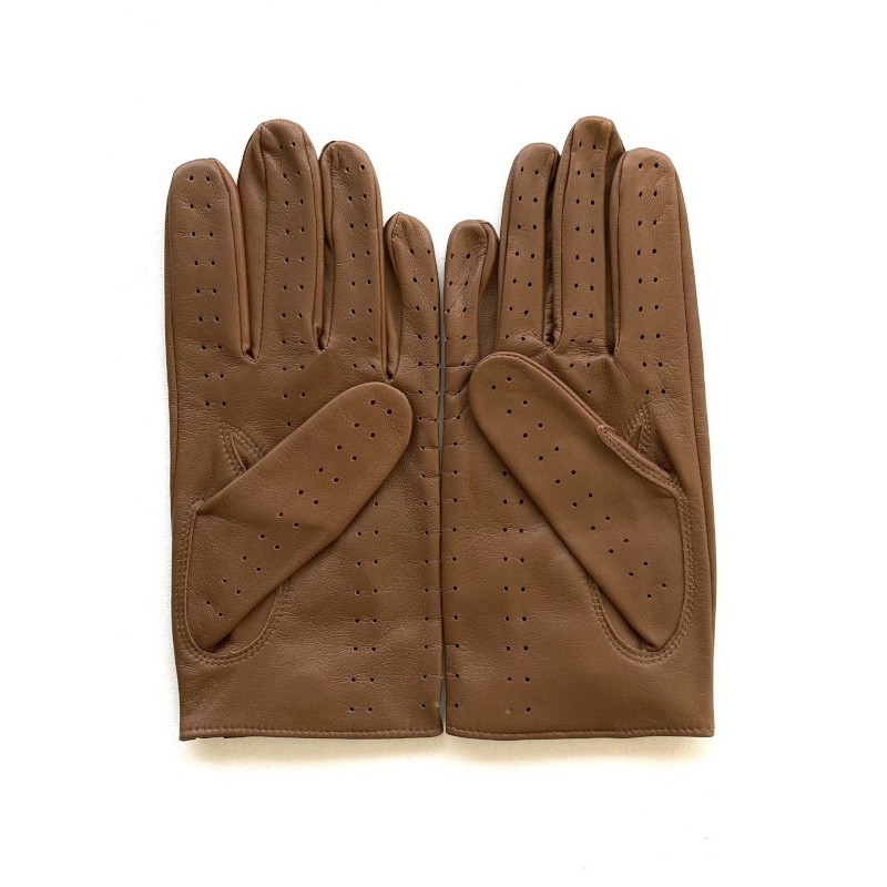 Gants de conduite homme "Ayrton" cuir d’agneau non doublés artisanaux