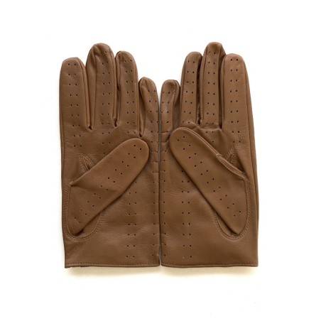 Gants de conduite homme "Ayrton" cuir d’agneau non doublés artisanaux