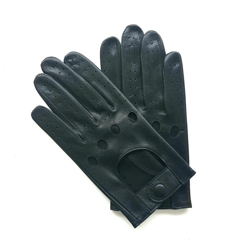 Men’s driving gloves "Ayrton" in unlined lambskin leather handcrafted
