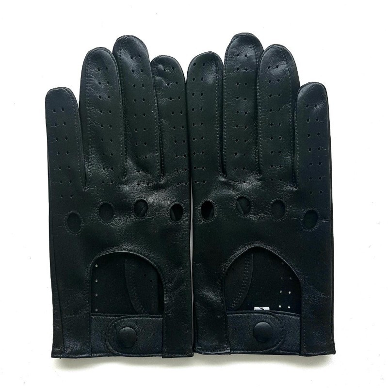 Gants de conduite homme "Ayrton" cuir d’agneau non doublés artisanaux