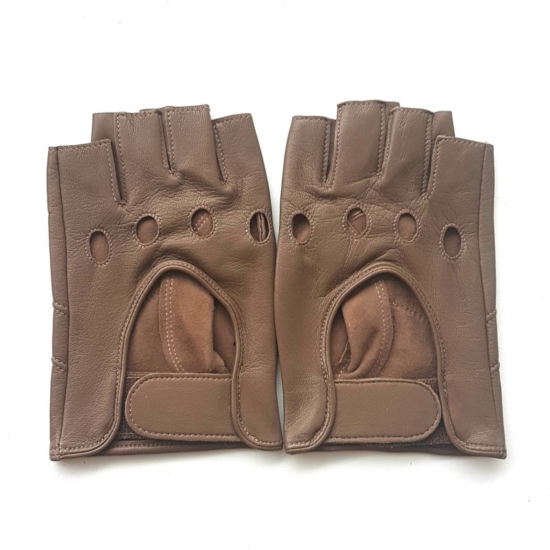 Gants homme Pilote en cuir d’agneau souple non doublé