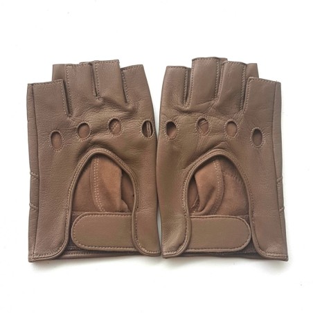 Gants homme Pilote en cuir d’agneau souple non doublé
