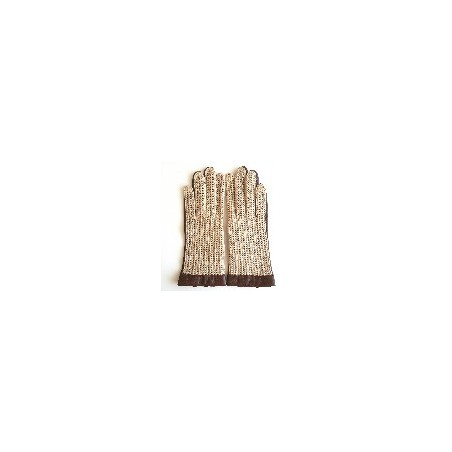 Gants femme Louise en cuir d’agneau et crochet cuir – Conduite élégante