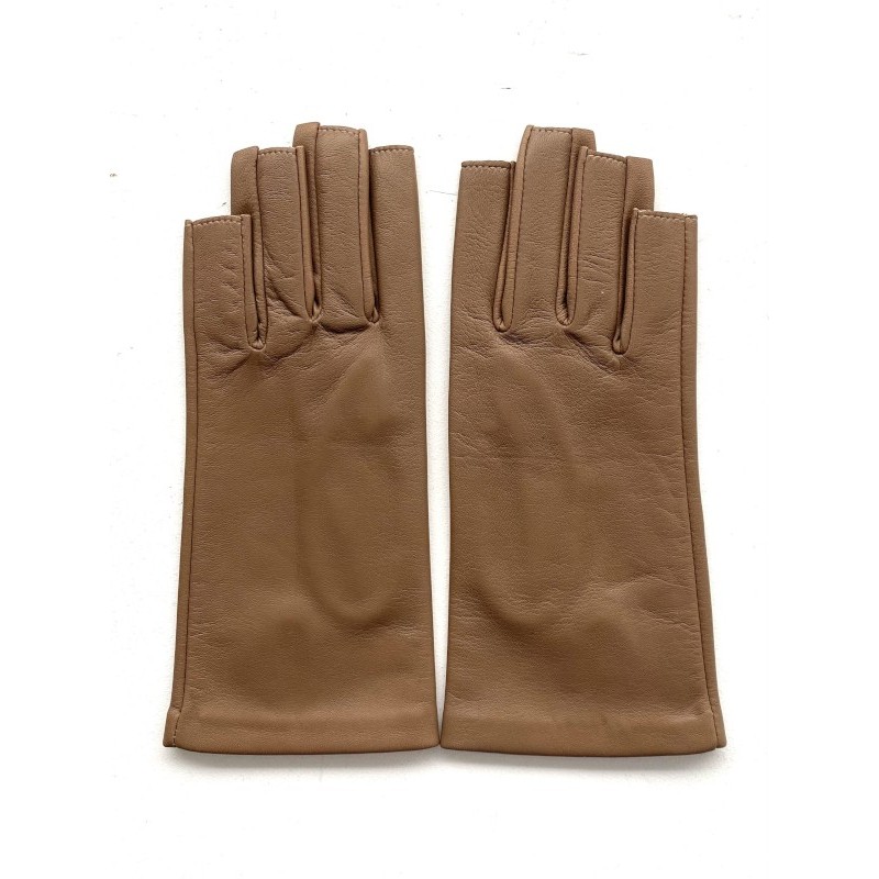 Mitaines femme Jeanne cuir agneau et soie – Artisanat